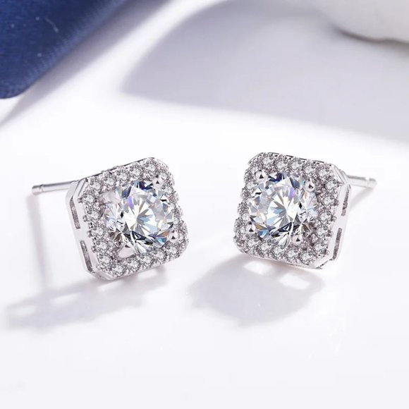 ❤️ Luxury Earrings Necklace Chain Set Bundle Cristal 925 Sterling Silver Day - Picture 3 of 7